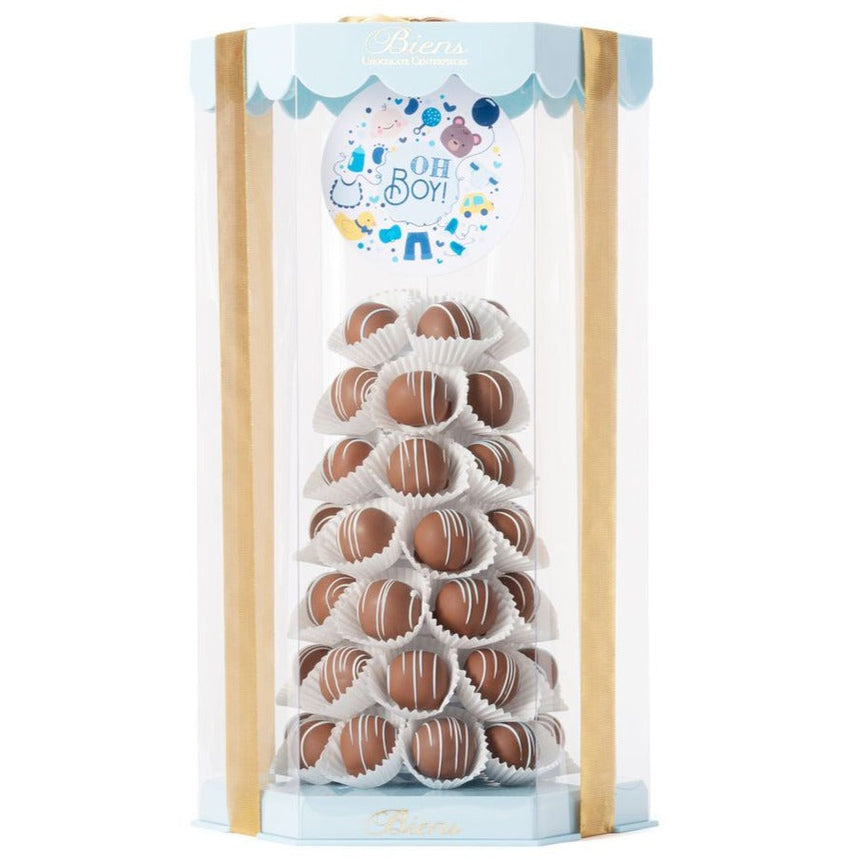 Baby Bien Tower - Light Blue Chocolate, Celebrations, Bien Tower Biens Chocolate Centerpieces 