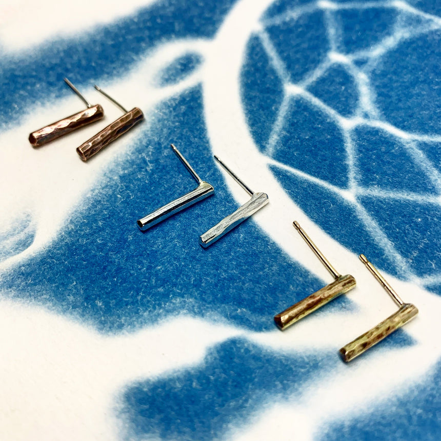 Balance Stud Earrings - 1/2" Earrings Jennifer Cervelli Jewelry 
