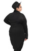 black goth gothy gothic edgy dark alt fashion jacket long sleeves asymmetrical silver zipper