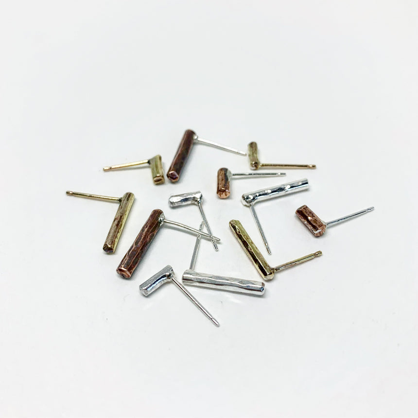 Balance Stud Earrings - 1/2" Earrings Jennifer Cervelli Jewelry 