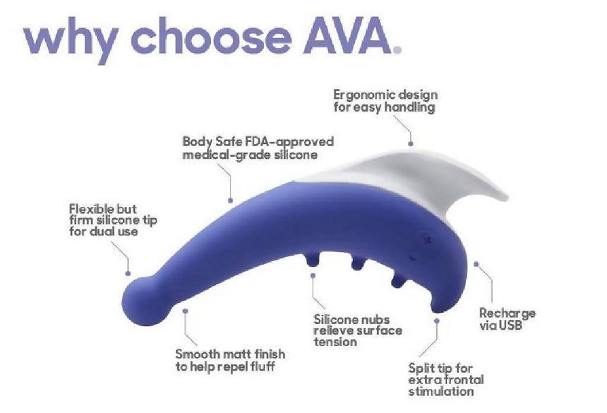 AVA Ergonomic Vibrator by Made Downunder (Australia) Sexual Health Passionate Playground 