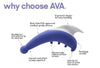AVA Ergonomic Vibrator by Made Downunder (Australia) Sexual Health Passionate Playground 
