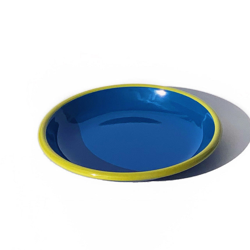 Colorama Electric Blue Enamel Sauce Plate Set of 2 Home & Garden Darling Spring 