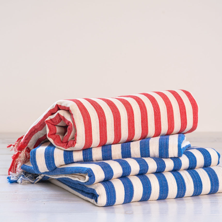 Aqua Stripe Turkish Towel Home & Garden Darling Spring 