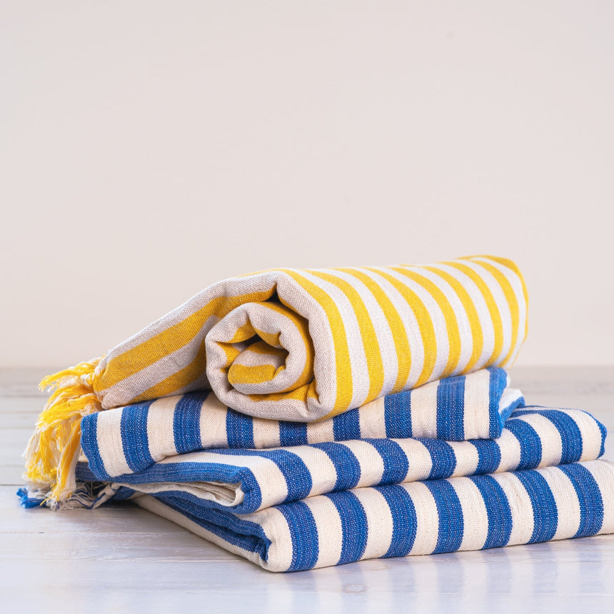Aqua Stripe Turkish Towel Home & Garden Darling Spring 