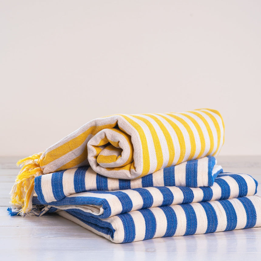 Aqua Stripe Turkish Towel Home & Garden Darling Spring 