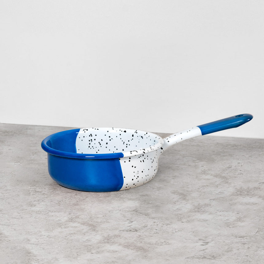 Mind-Pop Enamel Casserole Pan Home & Garden Darling Spring Cobalt Blue Without Lid 
