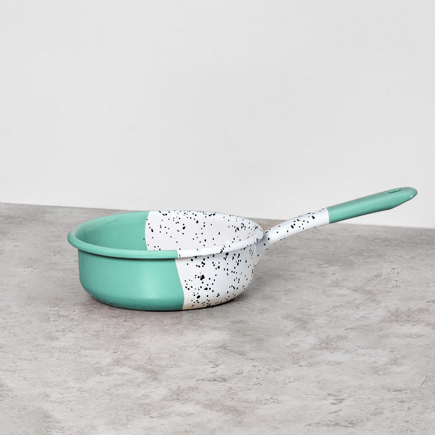 Mind-Pop Enamel Casserole Pan Home & Garden Darling Spring Turquoise Without Lid 