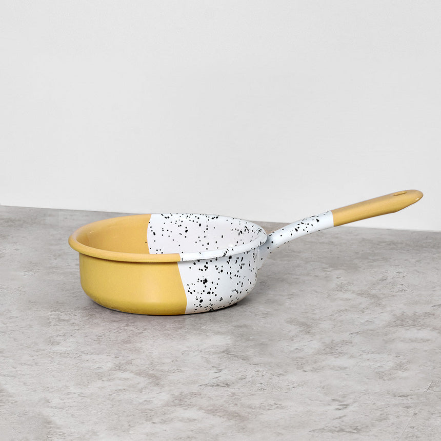 Mind-Pop Enamel Casserole Pan Home & Garden Darling Spring Yellow Without Lid 
