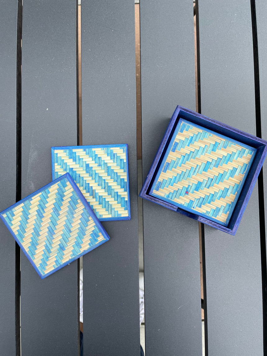 Bamboo Coasters (Set of 6) Table Decor Bit of Meraki 