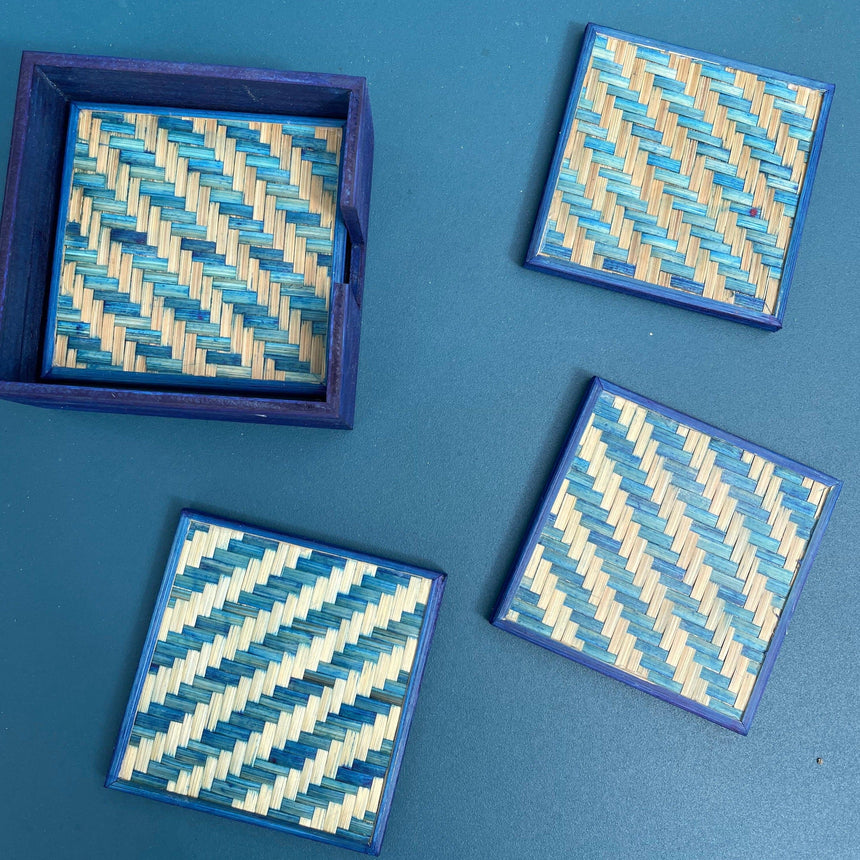 Bamboo Coasters (Set of 6) Table Decor Bit of Meraki 