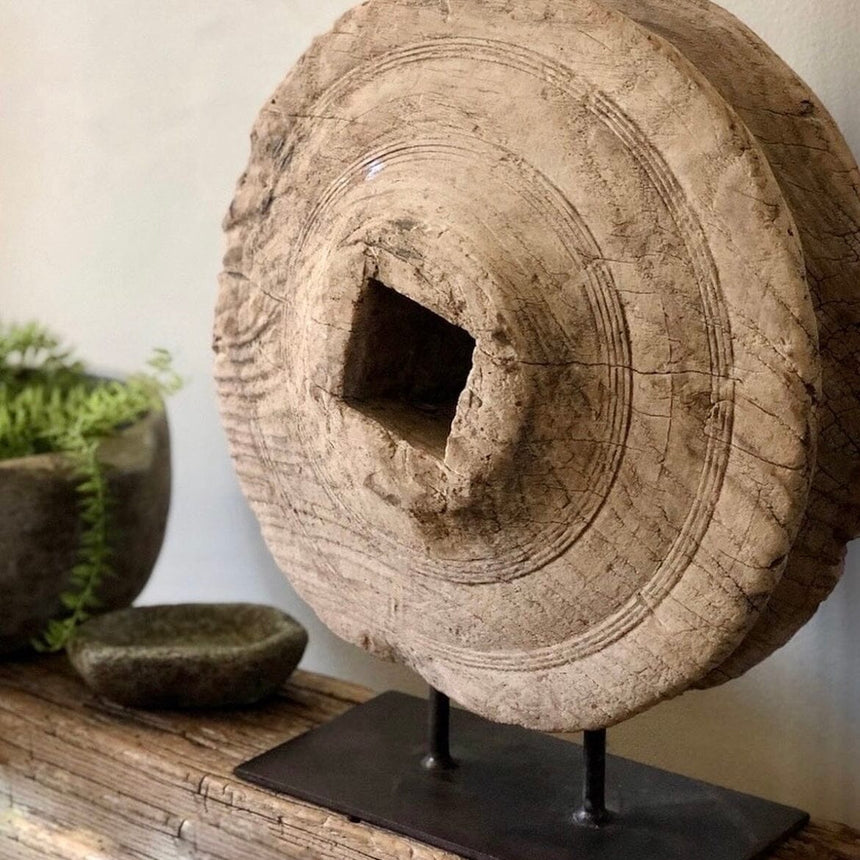 Vintage Wood Sculpture, X-Large Home & Garden Centered Inc. 