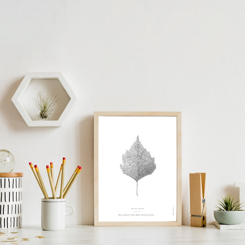 Warty Birch Leaf Art Print Home & Garden Darling Spring 
