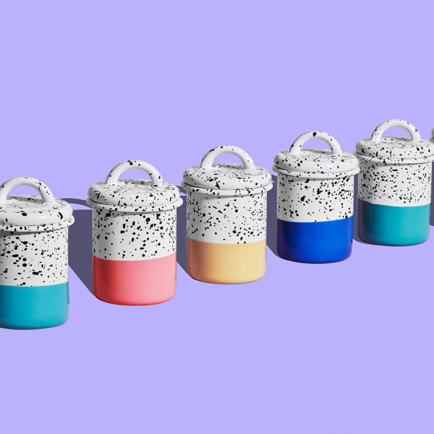 Mind-Pop Medium Enamel Canister Home & Garden Darling Spring 