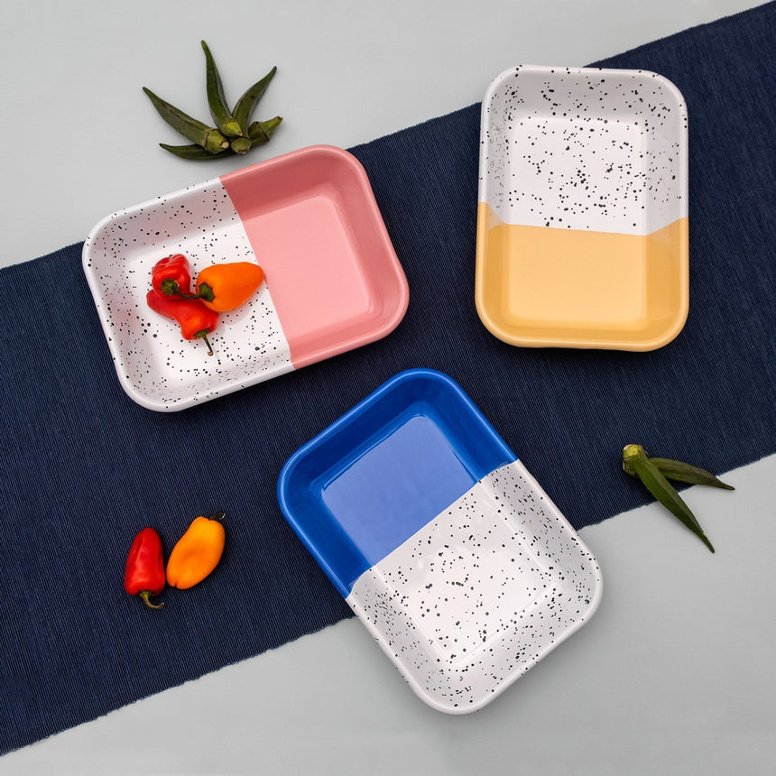 Enamel Mezze Plate Set of 8 - 4 Colors Home & Garden Darling Spring 