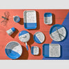 Enamel Mezze Plate Set of 8 - 4 Colors Home & Garden Darling Spring 