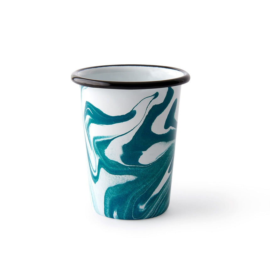 Swirl Small Teal Enamel Tumbler Home & Garden Darling Spring 