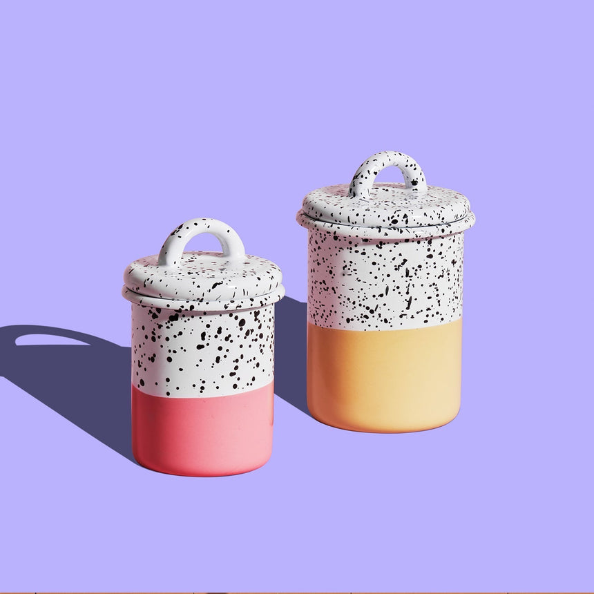 Mind-Pop Small Enamel Canister Home & Garden Darling Spring 