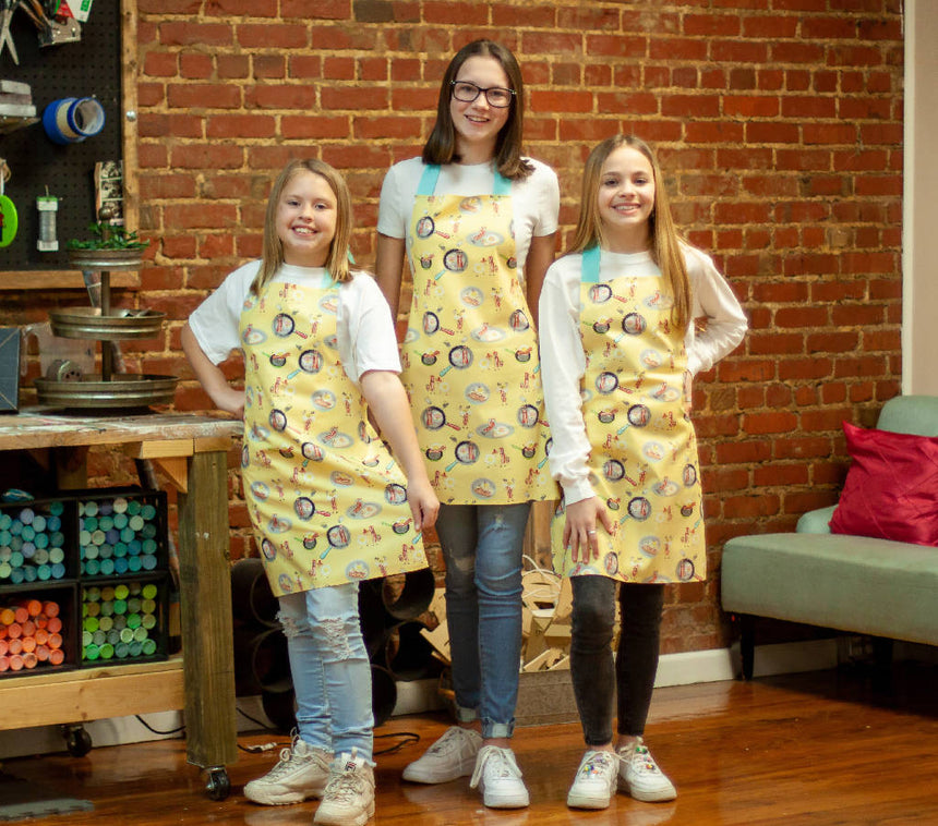 Best Friends Bacon and Eggs Handmade Apron for Adults and Kids