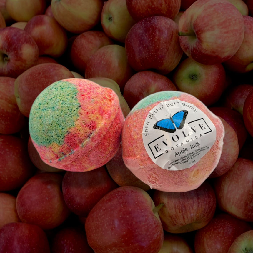 Bath Bomb - Apple Jack (Seasonal - Fall) |Qty. 1 Bath Bomb Evolve Botanica Co 