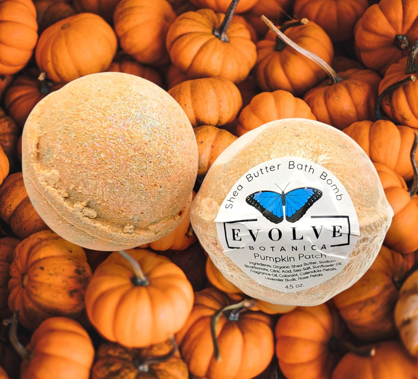Bath Bomb - Pumpkin Patch |Qty. 1 Bath Bomb Evolve Botanica Co 