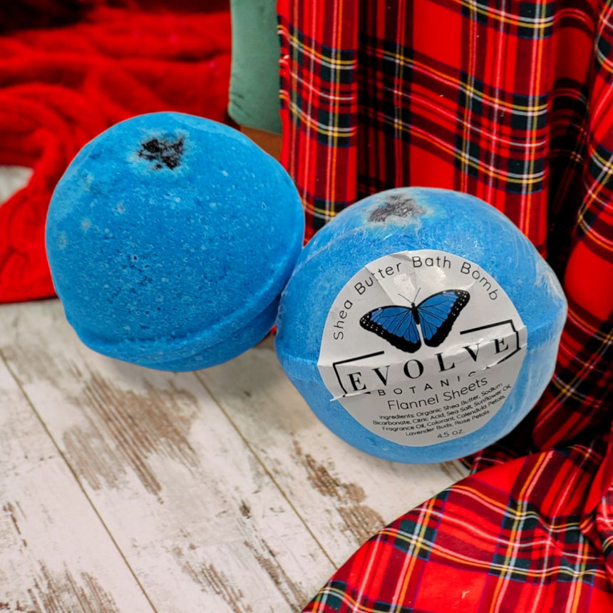 Bath Bomb - Flannel Sheets |Qty. 1 Skincare, Personal Care, Bath Bomb Evolve Botanica Co 