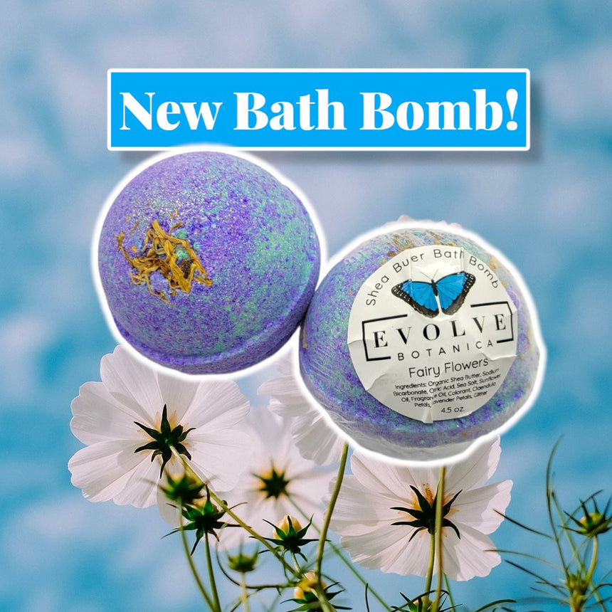 Bath Bomb - Fairy Flower (Seasonal - Spring) |Qty. 1 Bath Bomb Evolve Botanica Co 