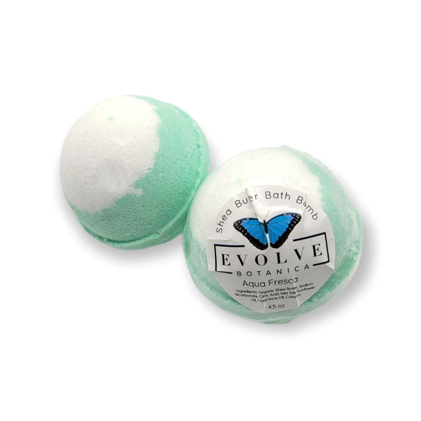 Bath Bomb - Aqua Fresca -(Seasonal Spring) |Qty. 1 Bath Bomb Evolve Botanica Co 