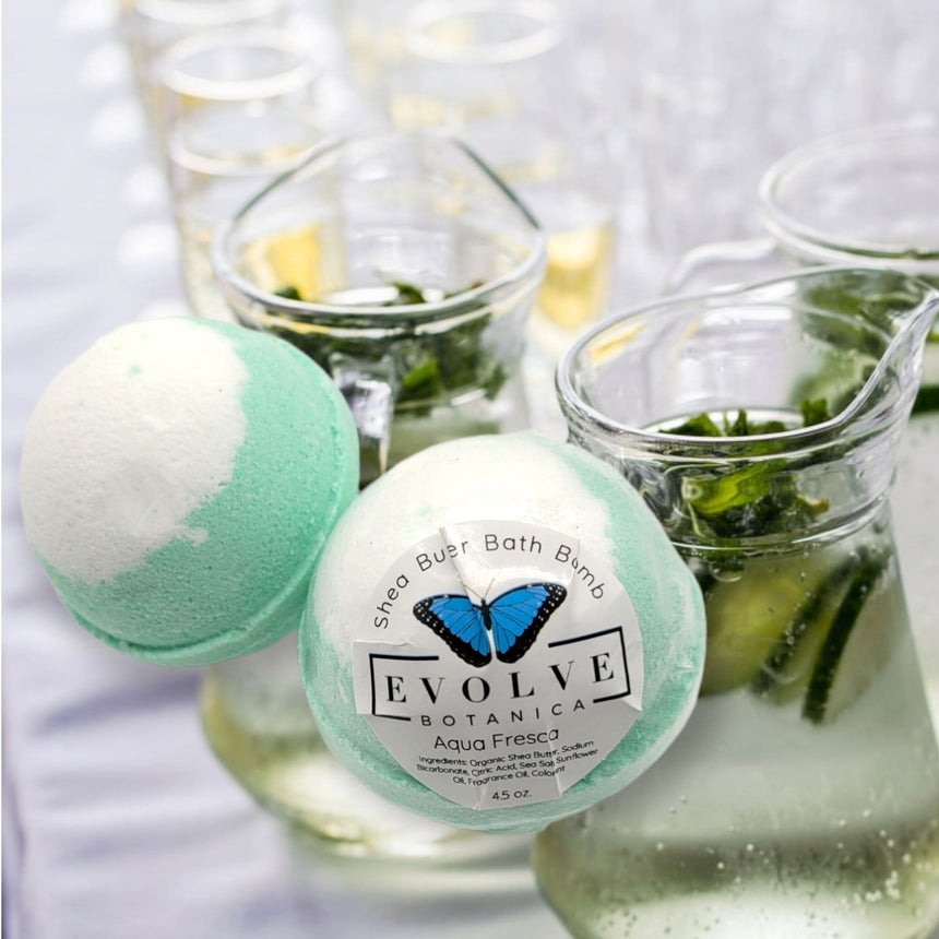 Bath Bomb - Aqua Fresca -(Seasonal Spring) |Qty. 1 Bath Bomb Evolve Botanica Co 