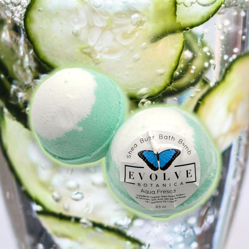 Bath Bomb - Aqua Fresca -(Seasonal Spring) |Qty. 1 Bath Bomb Evolve Botanica Co 