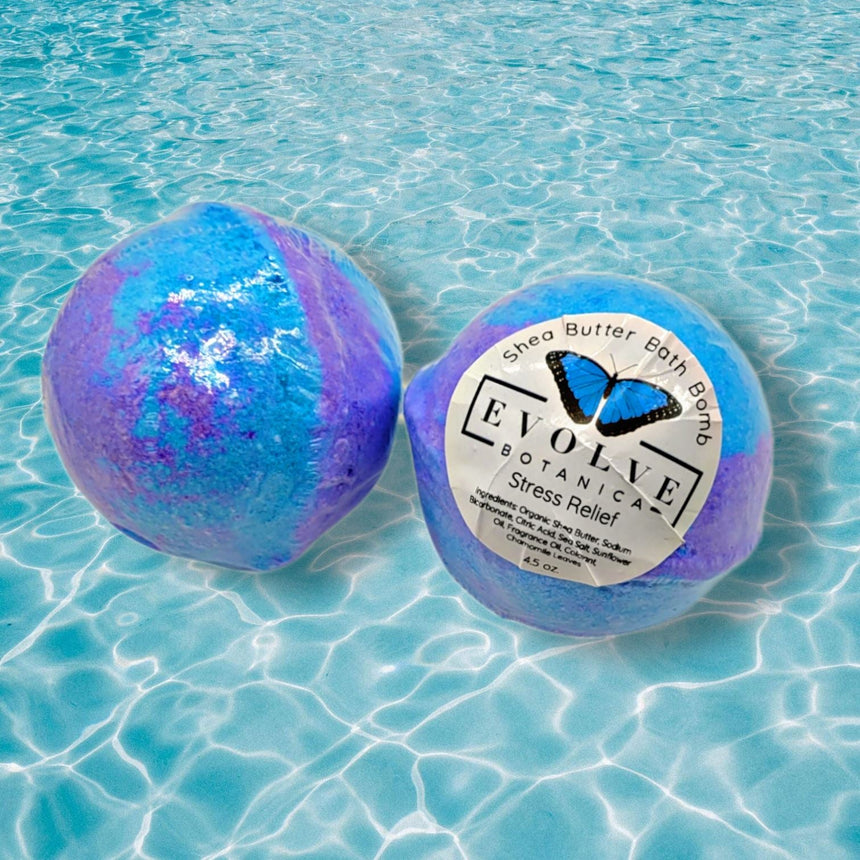 Bath Bomb - Stress Relief Skincare, Personal Care, Bath Bomb Evolve Botanica Co 