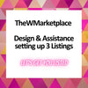 Assistance for 3 Listings ONLY | Design & Setup Service TheWMarketplace - Seller Store 