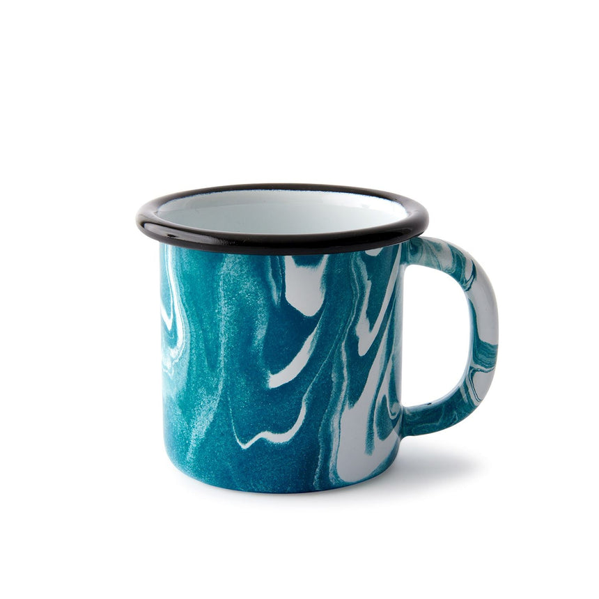 Swirl Small Teal Enamel Mug Home & Garden Darling Spring 