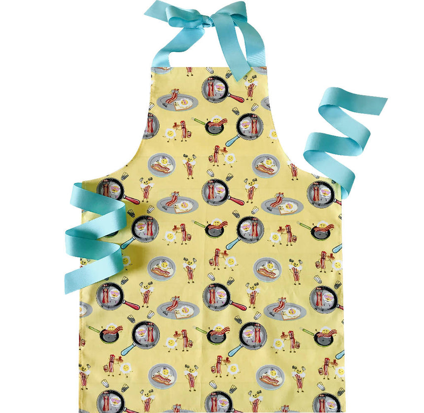 Best Friends Bacon and Eggs Handmade Apron for Adults and Kids