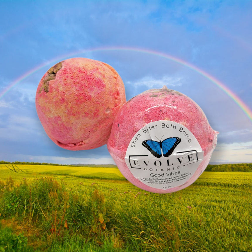 Bath Bomb - Good Vibes |Qty. 1 Bath Bomb Evolve Botanica Co 