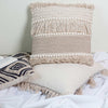 Ariana Woven Beige Throw Pillow Pillow Bit of Meraki 