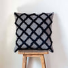 Aranya Tufted Black & Beige Throw Pillow Pillow Bit of Meraki 