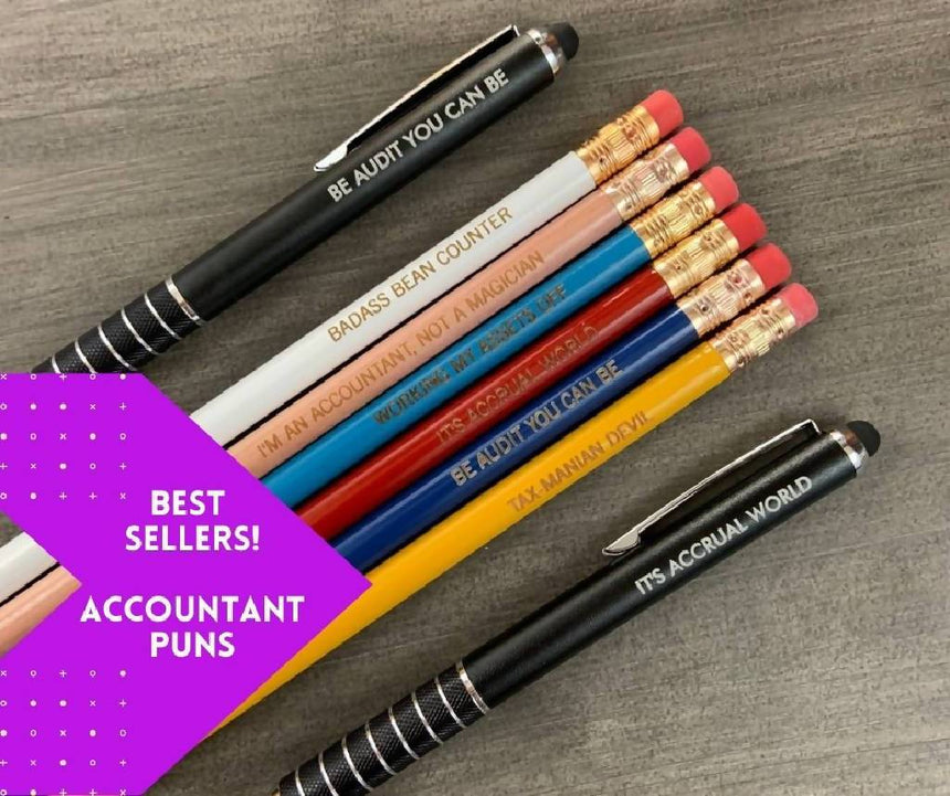best sellers: accountant puns pens and pencils the carbon crusader 