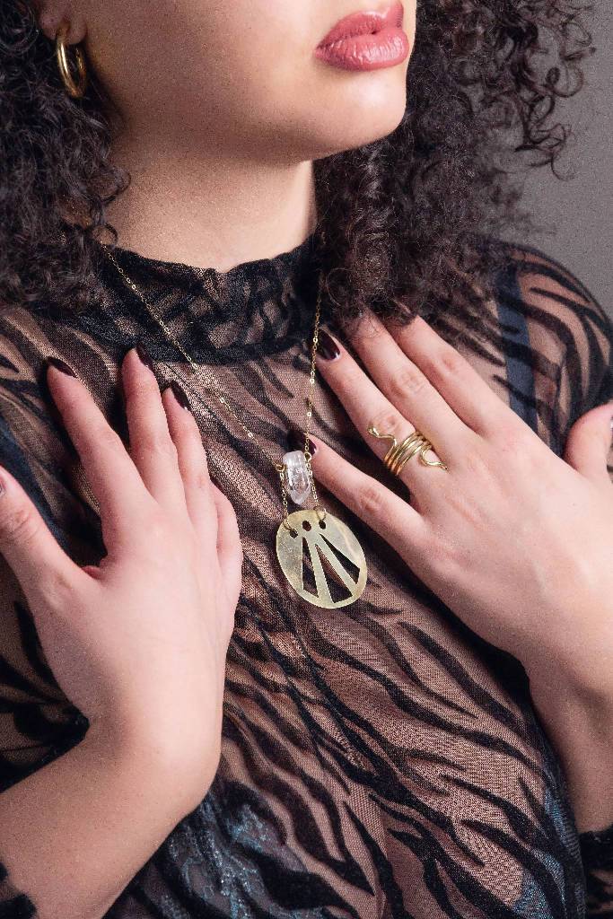 Awen Symbol Necklace Necklace Lorenia Henriquez 