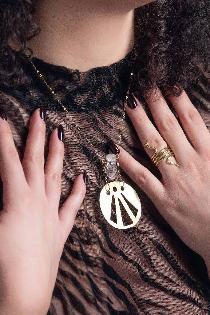 Awen Symbol Necklace Necklace Lorenia Henriquez 