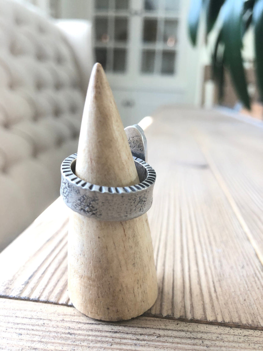 Wabi Sabi Spring Ring #3 Jewelry Huckleberry Designs 