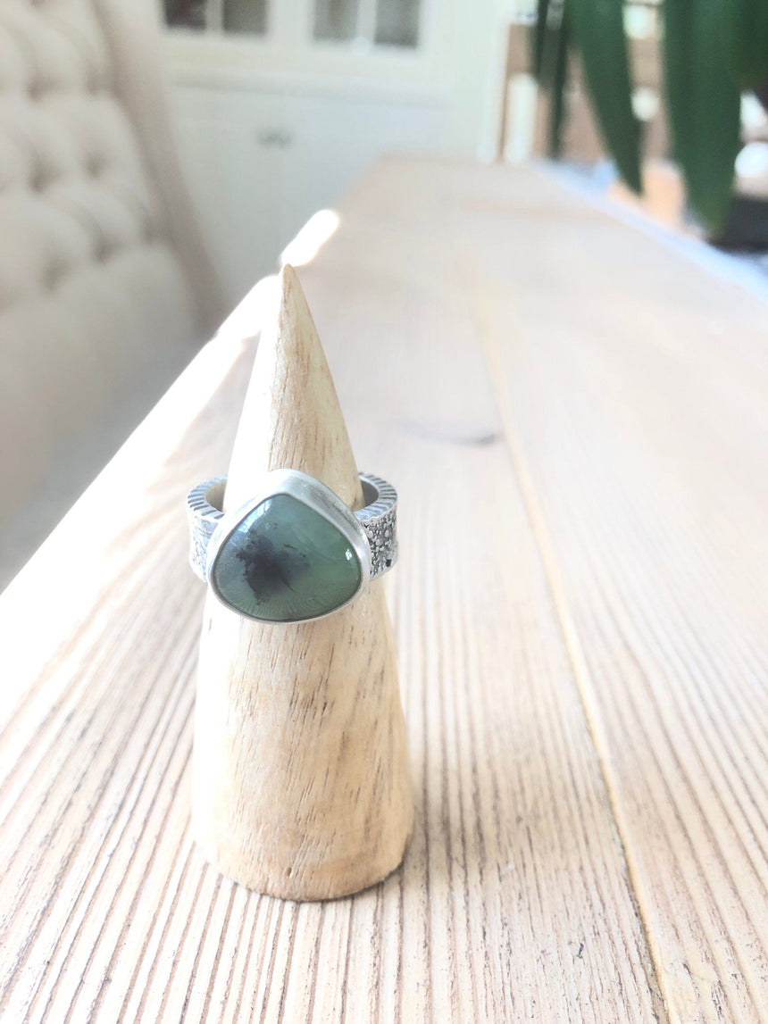 Wabi Sabi Spring Ring #4 Jewelry Huckleberry Designs 