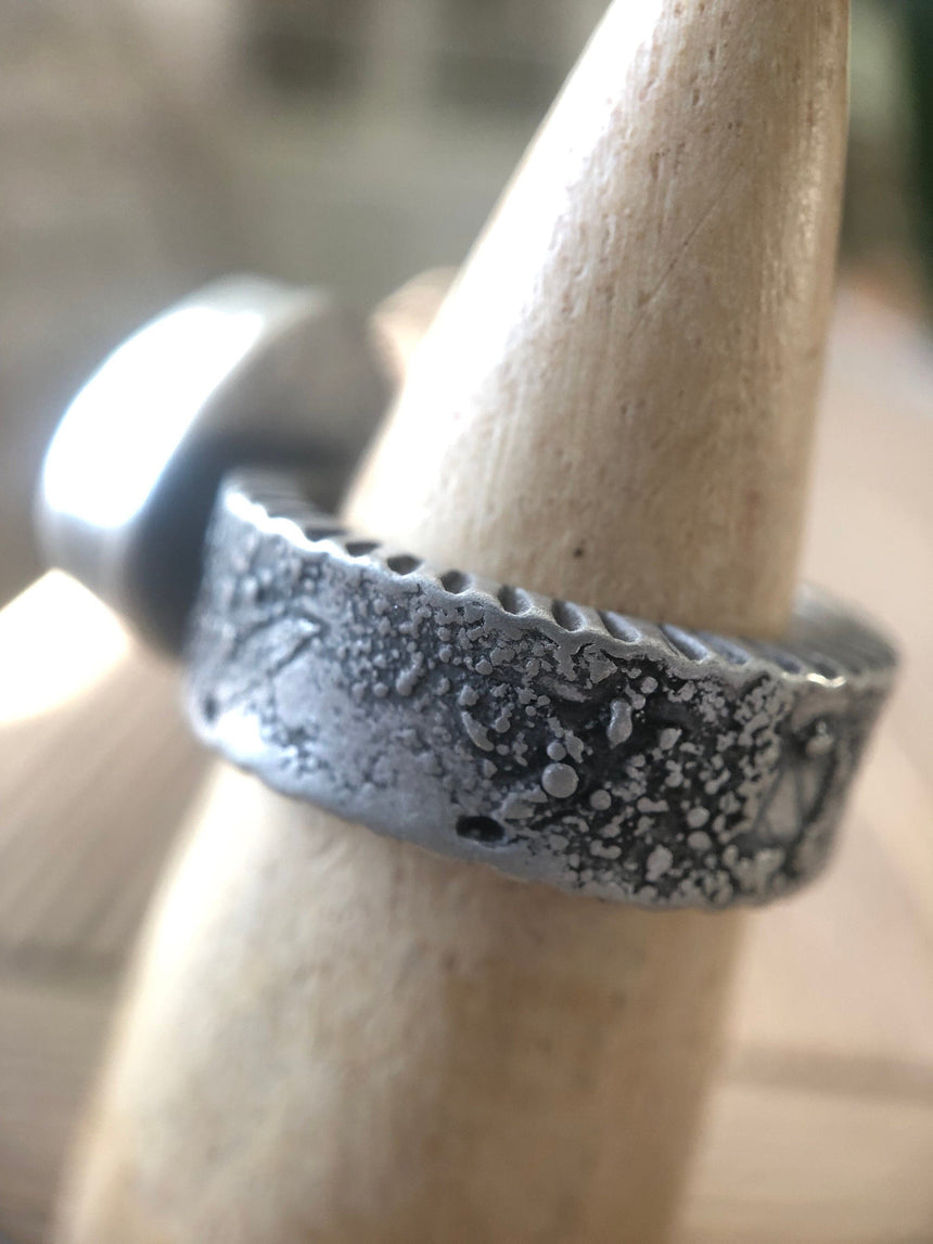 Wabi Sabi Spring Ring #4 Jewelry Huckleberry Designs 
