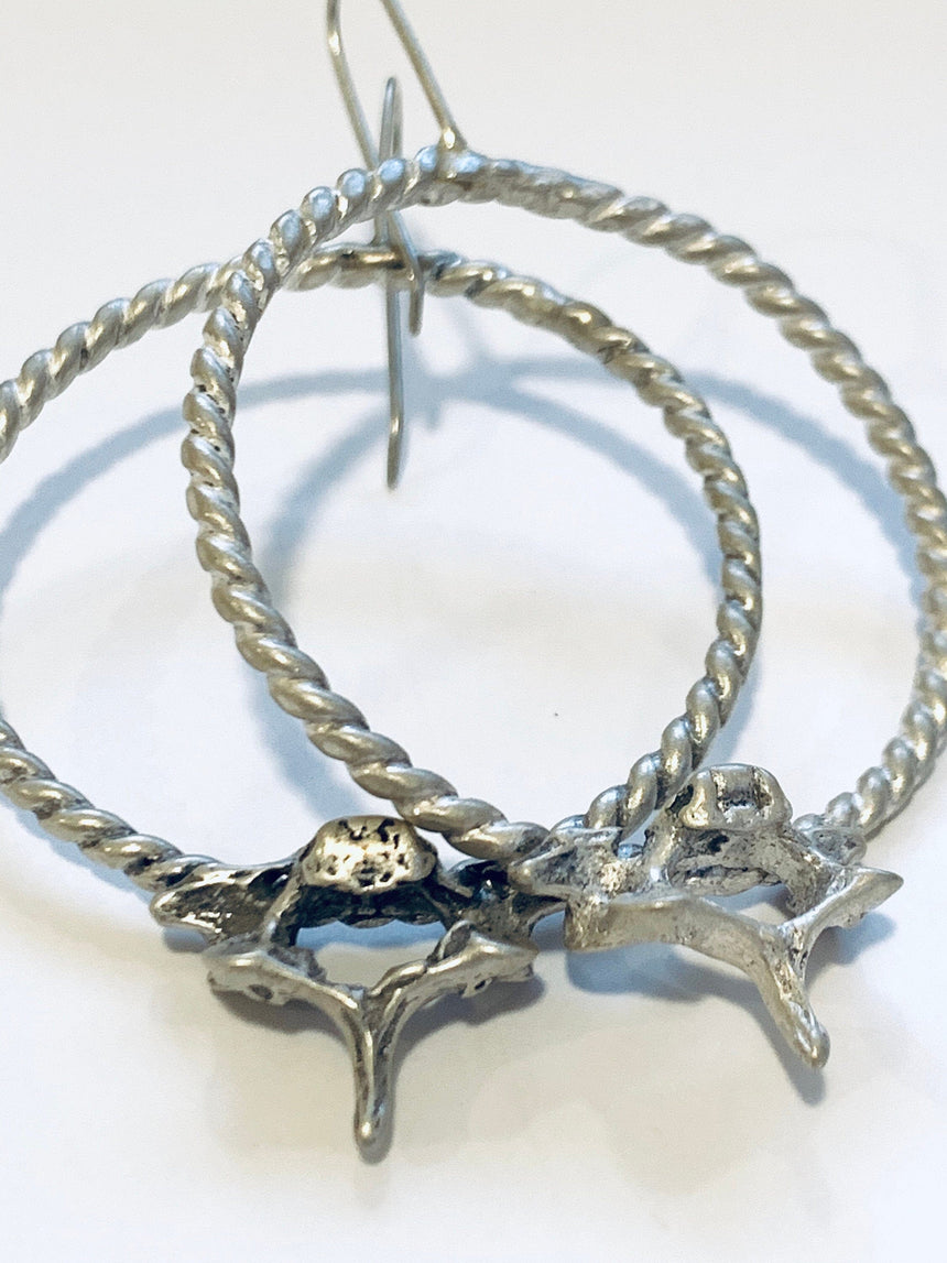 Vertebrae Hoops Jewelry Huckleberry Designs 