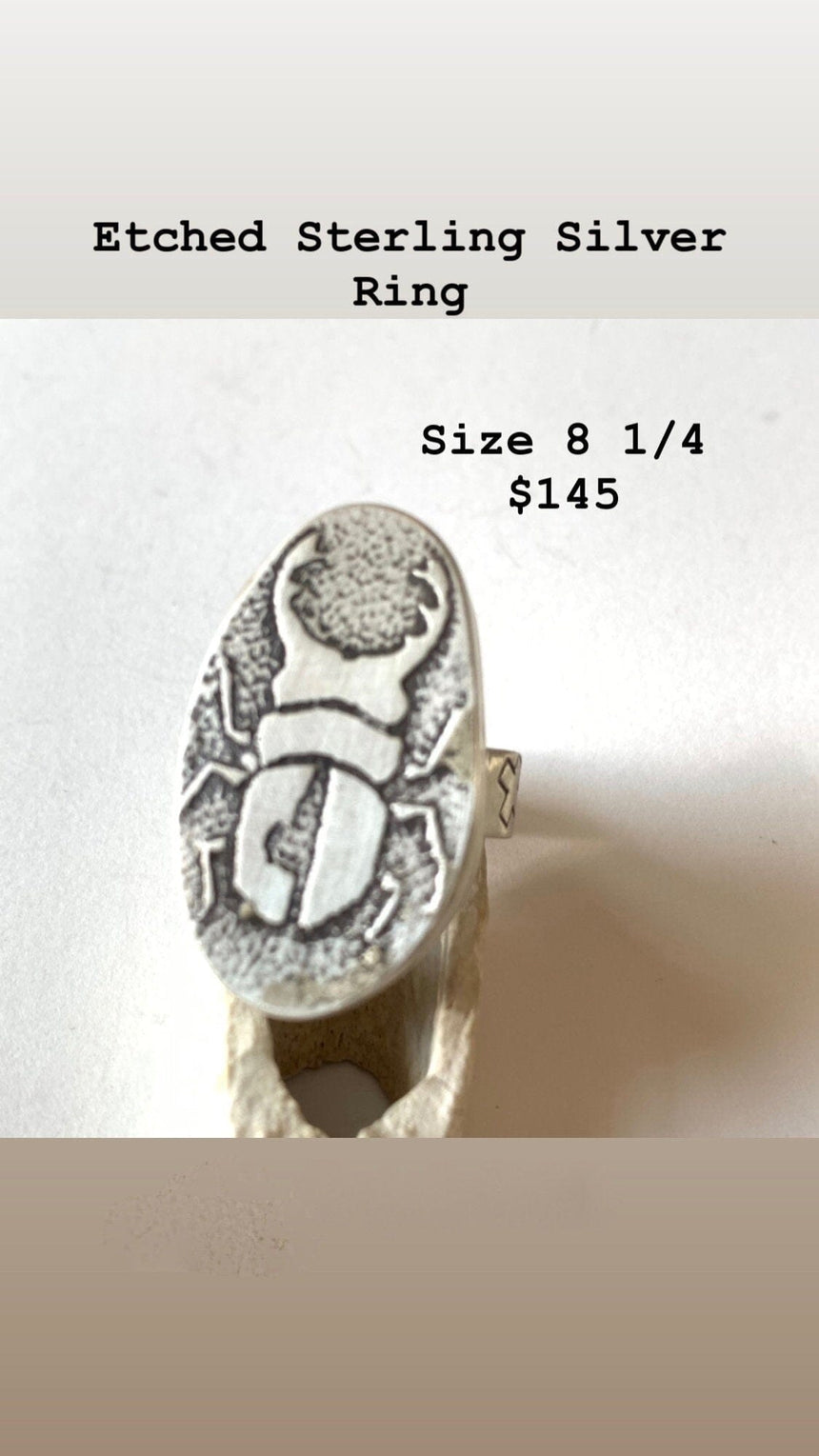 Beetle Ring #3 Jewelry Huckleberry Designs 