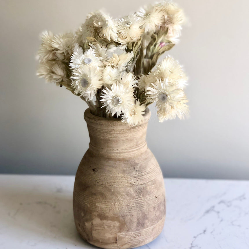 Vintage Raw Wood Vase, Small Home & Garden Centered Inc. 