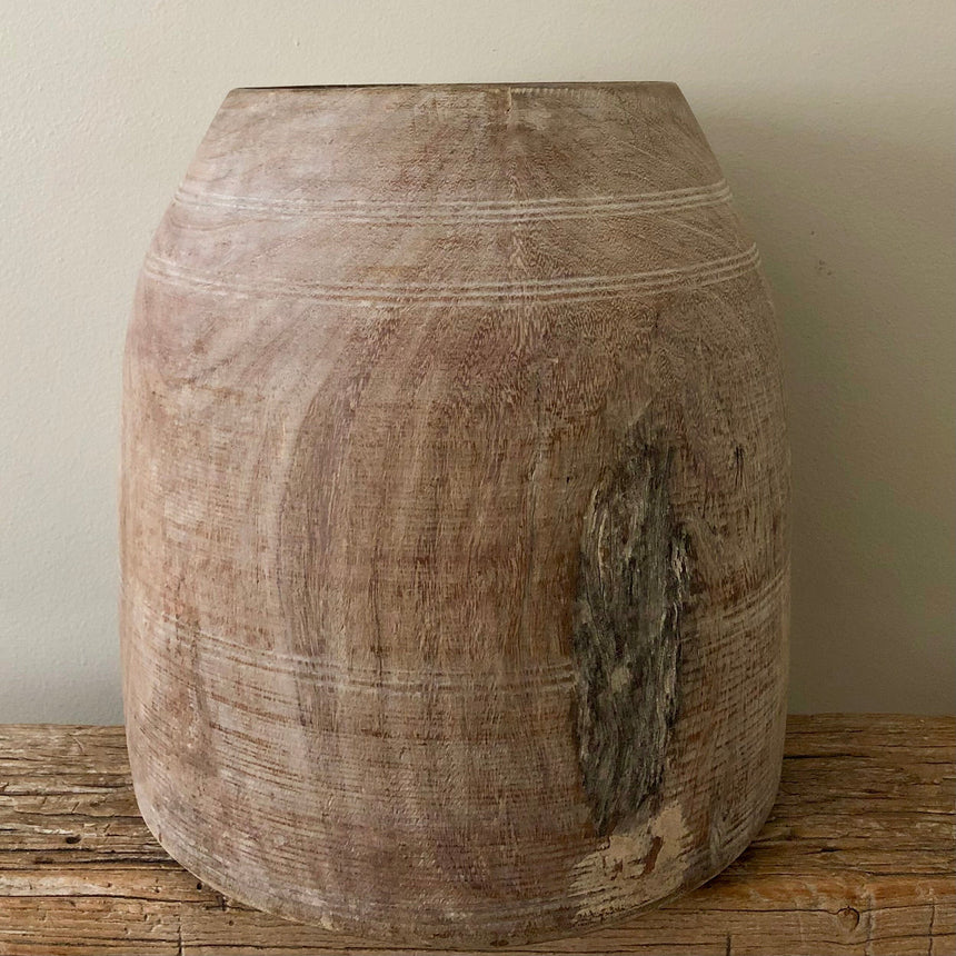 Vintage Raw Wood Planter, XLarge Home & Garden Centered Inc. 