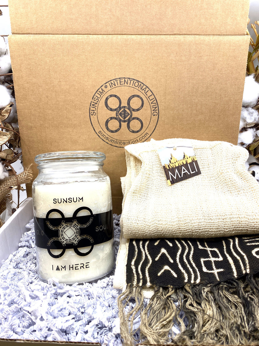 Warms Hugs Are Better Than Cold Shoulders Gift Curated Gift Sunsum® Intentional Living Warm Hugs from Mali (Brown) 