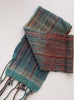 Bamboo Cotton Alpaca Handwoven Scarf - Late Summer or Early Autumn handmade scarf Iron Springs Weaving Soft Autumn Colors Scarf 