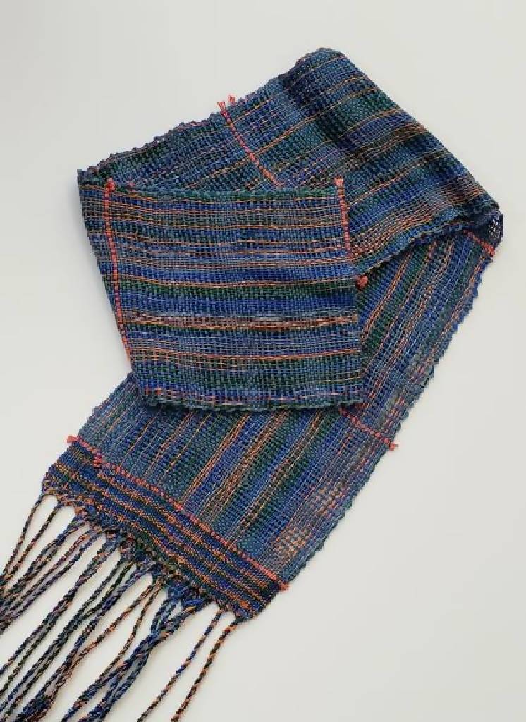 Bamboo Handwoven Scarf - Late Spring Garden accessary scarf Iron Springs Weaving 